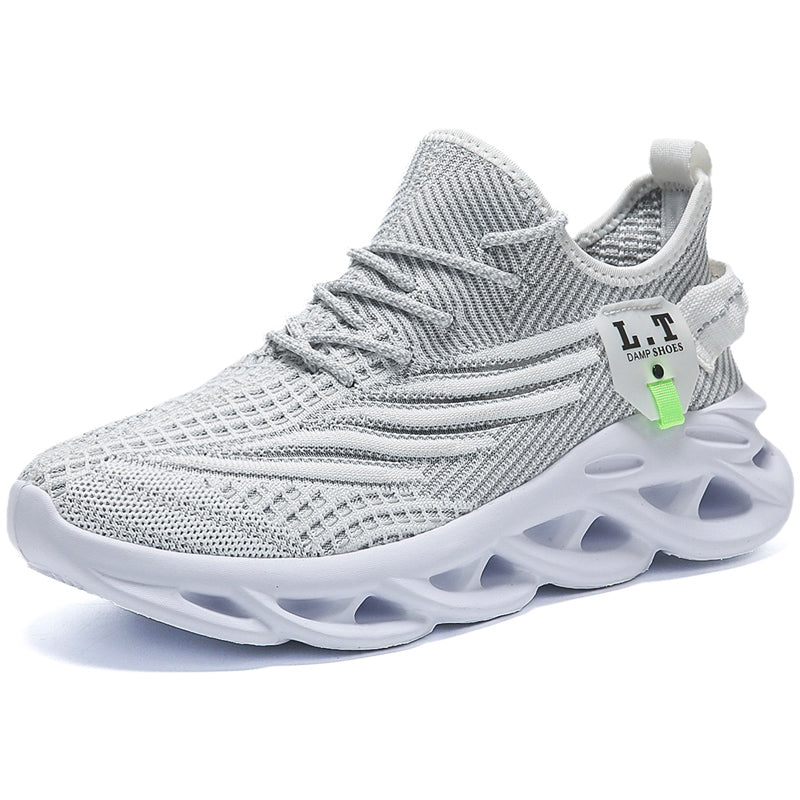 Scarpe da ginnastica sportive da uomo virali TikTok con lacci 2024 alla moda casual con suola intrecciata ultraleggera e testurizzata, scarpe comode | 2206