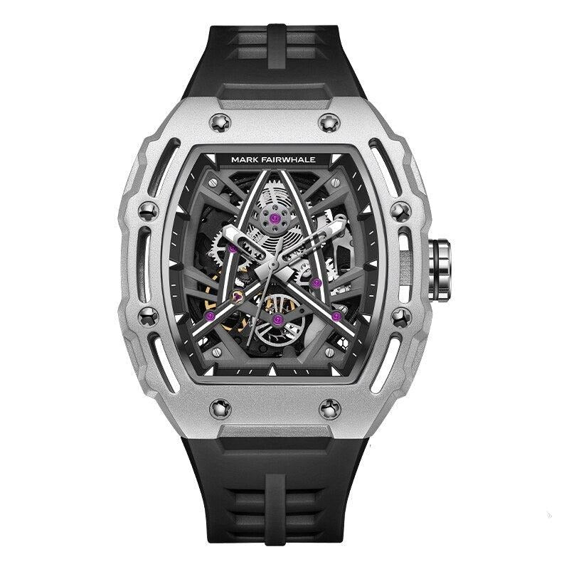 Montre-bracelet mécanique de luxe pour homme, montre automatique étanche en verre saphir | 6650