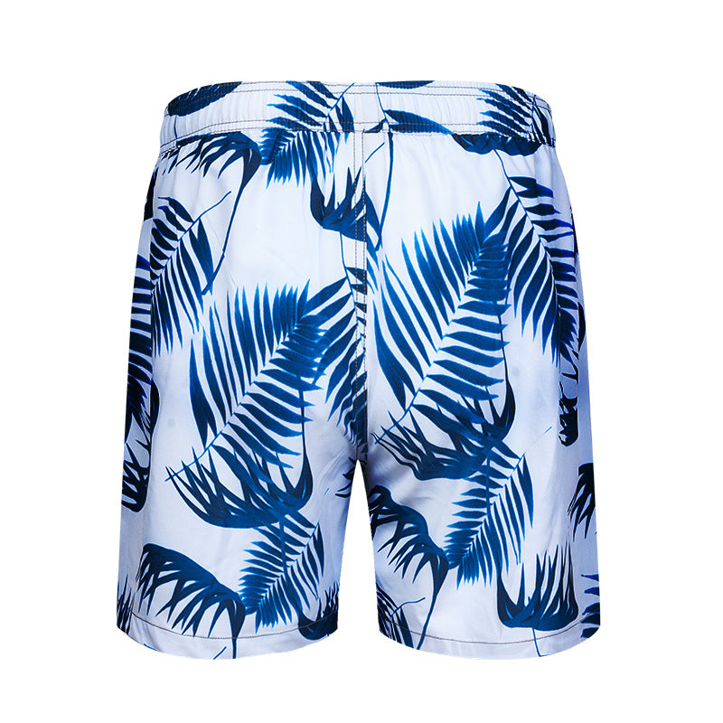 Men's 3D Digital Printing Pocket Shorts Buckle Lapel Summer Shorts | STK