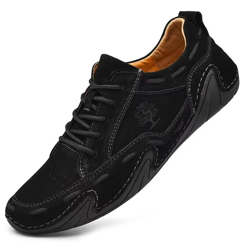 Scarpe da ginnastica casual in pelle da uomo fatte a mano, mocassini traspiranti, scarpe da barca da passeggio | 88897