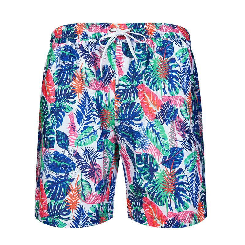 Men's 3D Digital Printing Pocket Shorts Buckle Lapel Summer Shorts | STK