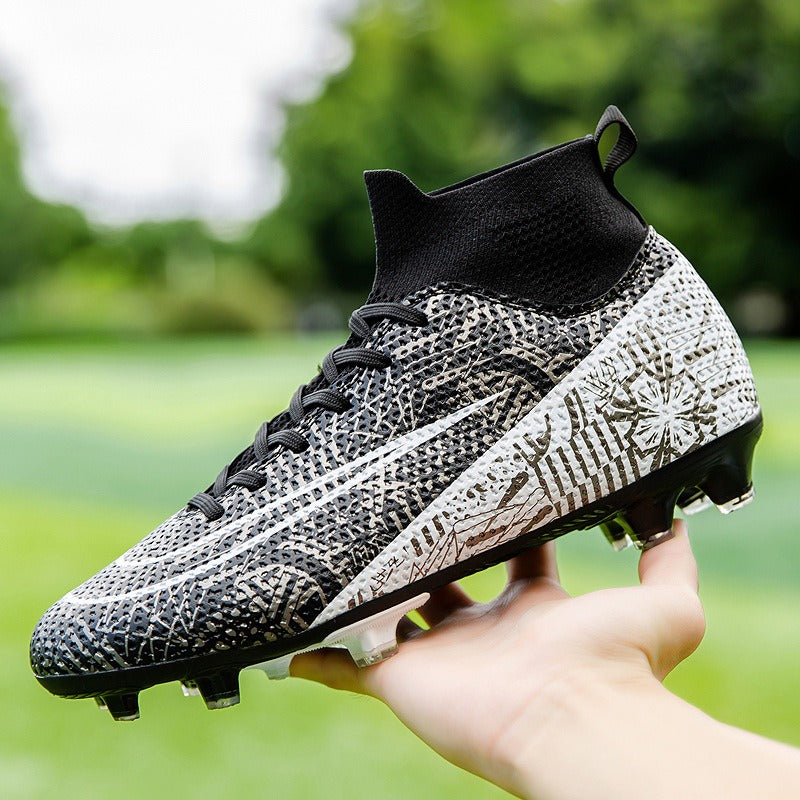 Chaussures de football professionnelles à crampons montantes et respirantes | 23152