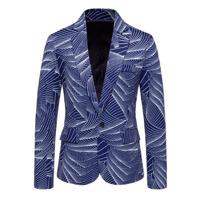 Uomo Casual Classico Elegante Vestibilità Blazer Giacche Abito Un Bottone Leggero Cappotto Giacca | X952
