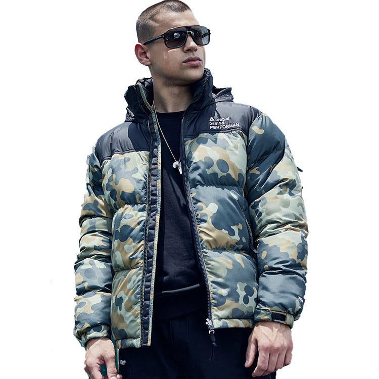 Giacca bomber imbottita in cotone con mimetica da caccia invernale | 18921