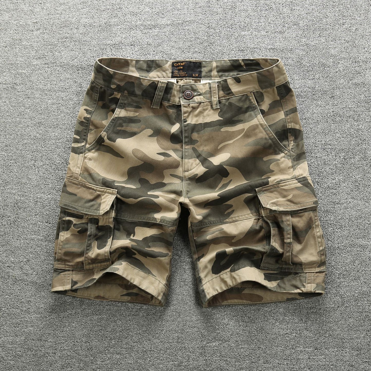 Bermuda Cargo Shorts Uomo Camouflage Multi-Pocket Combat Shorts | 206