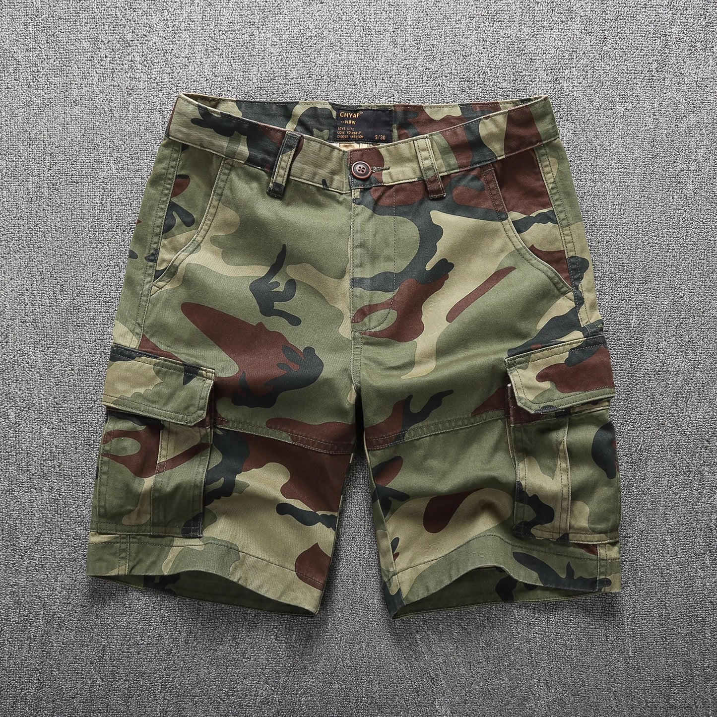 Bermuda Cargo Shorts Uomo Camouflage Multi-Pocket Combat Shorts | 206
