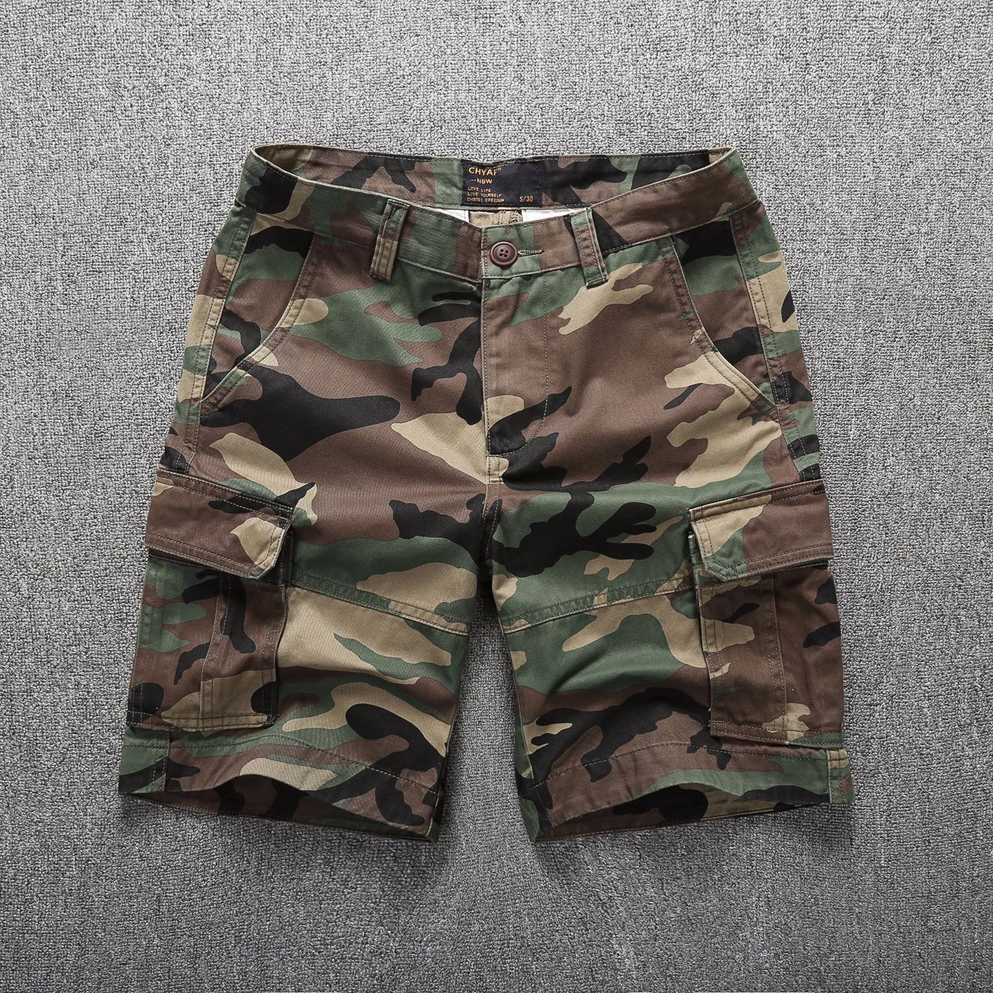 Bermuda Cargo Shorts Uomo Camouflage Multi-Pocket Combat Shorts | 206
