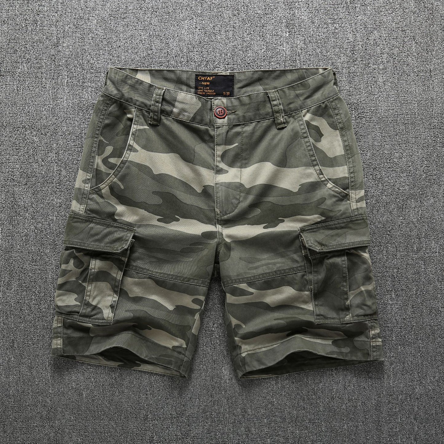 Bermuda Cargo Shorts Uomo Camouflage Multi-Pocket Combat Shorts | 206