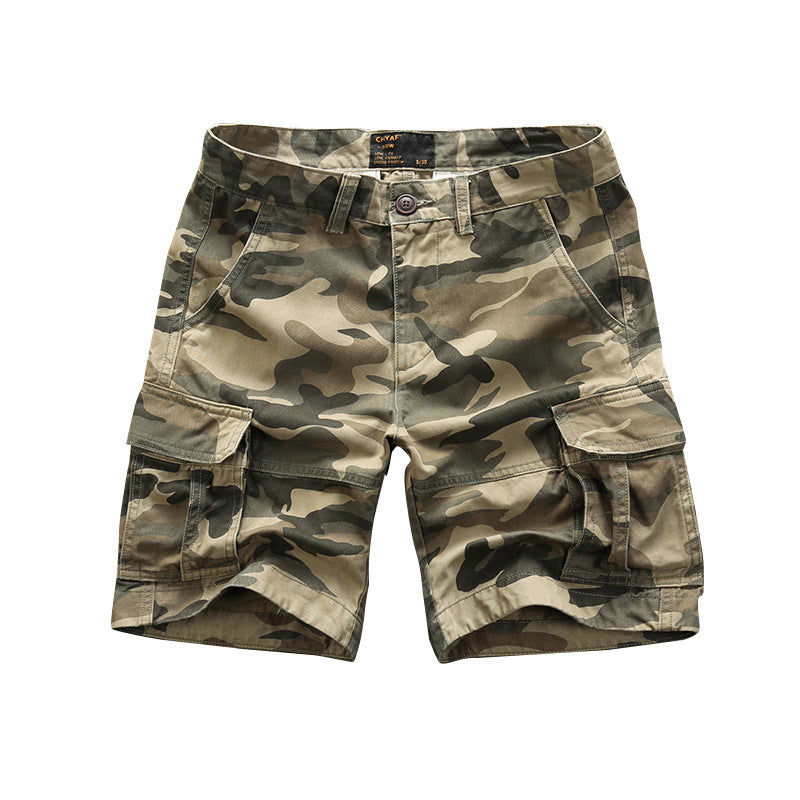 Bermuda Cargo Shorts Uomo Camouflage Multi-Pocket Combat Shorts | 206