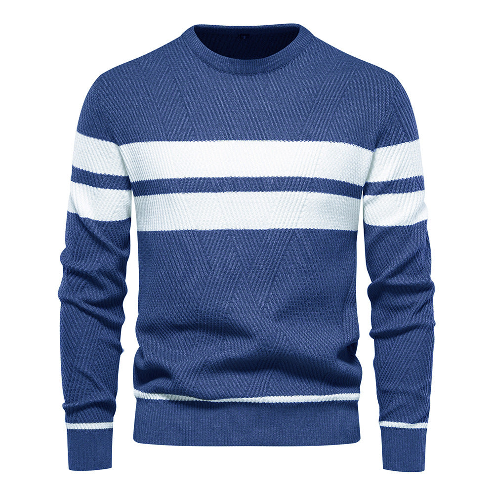 Pull à col rond et manches longues pour homme, coupe ajustée, style décontracté, tendance | 207