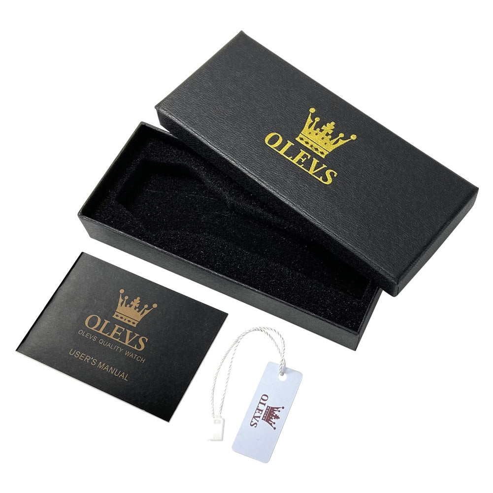 Men's Premium Stainless Steel Band Quartz Watch with Calendar Fashion Wristwatch | OLEVS5885