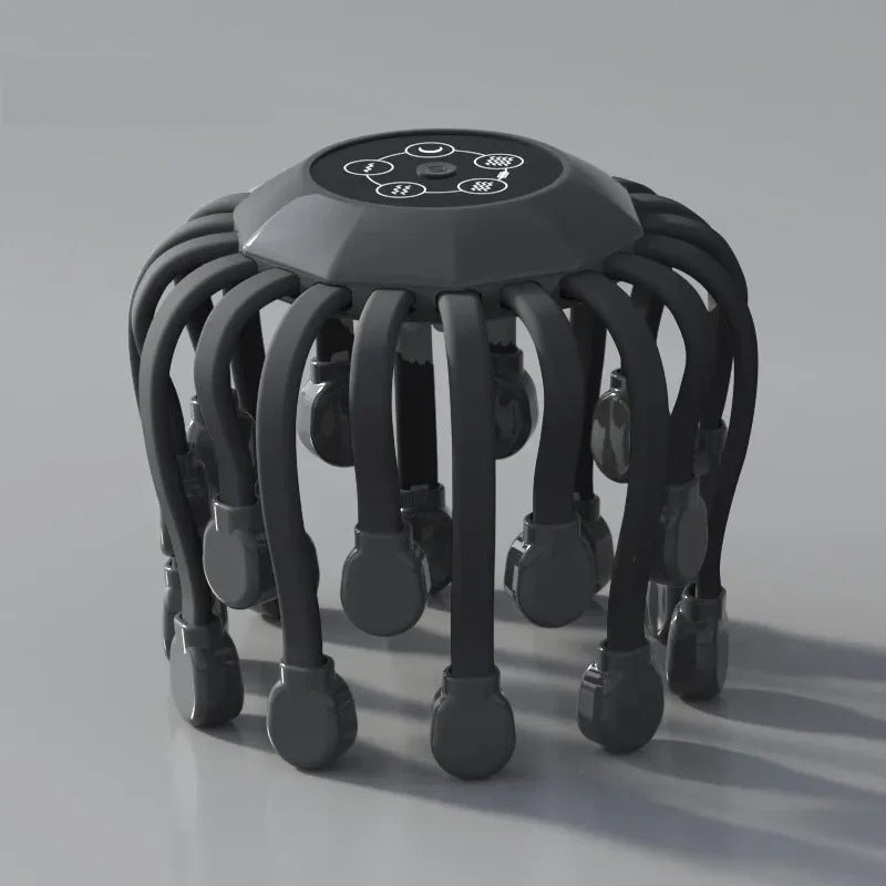 Appareil de massage intelligent pour le cuir chevelu et la tête, appareil de relaxation pour tout le corps, soulage la fatigue, appareil de massage électrique pour le cuir chevelu Octopus | MZ-HM156