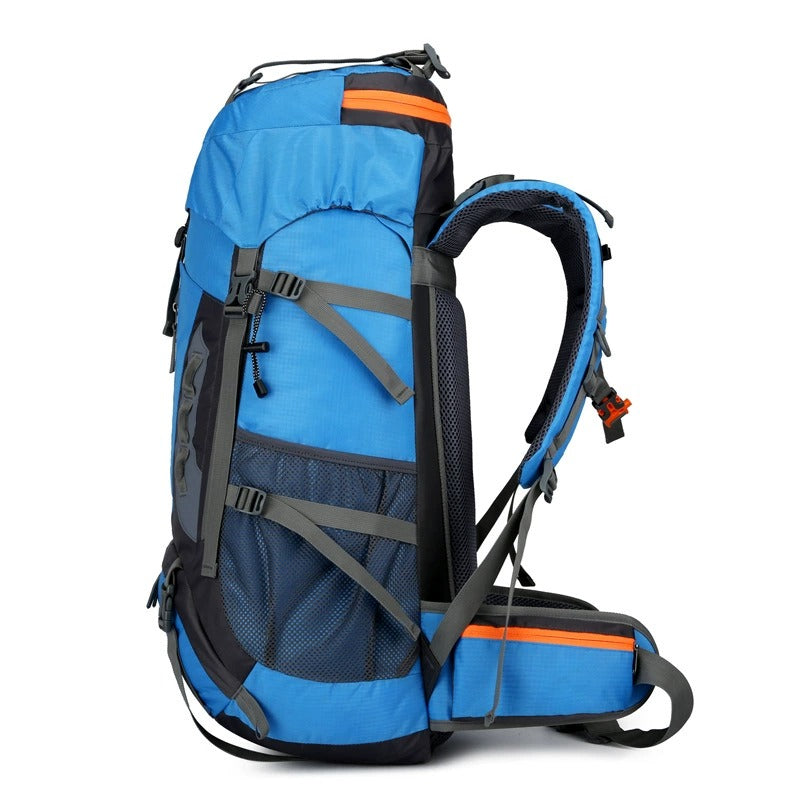 65+5L Outdoor Hiking Backpack – Large Capacity Waterproof Trekking Rucksack with Reflective Strips & Expandable Design | 2201