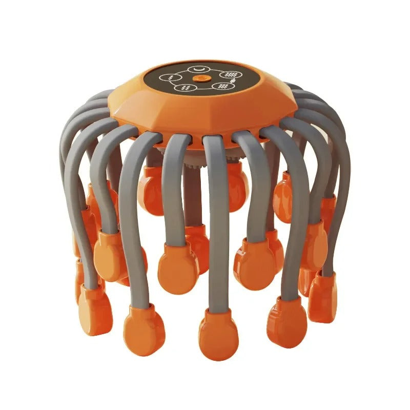 Appareil de massage intelligent pour le cuir chevelu et la tête, appareil de relaxation pour tout le corps, soulage la fatigue, appareil de massage électrique pour le cuir chevelu Octopus | MZ-HM156