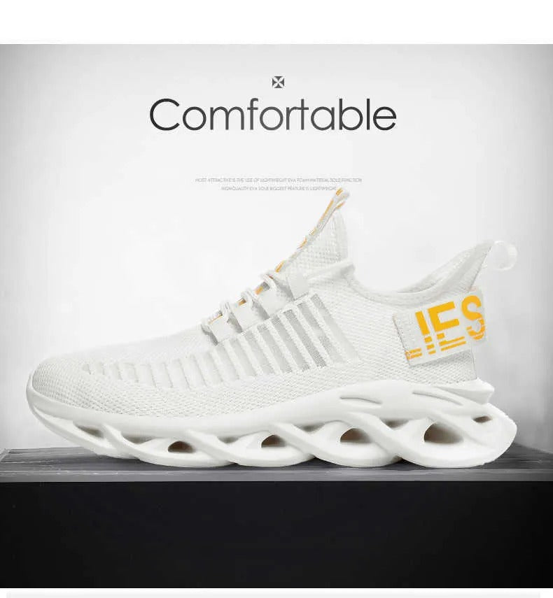 Baskets de marche en tricot respirantes Chaussures de sport légères Baskets de sport basses confortables | G101