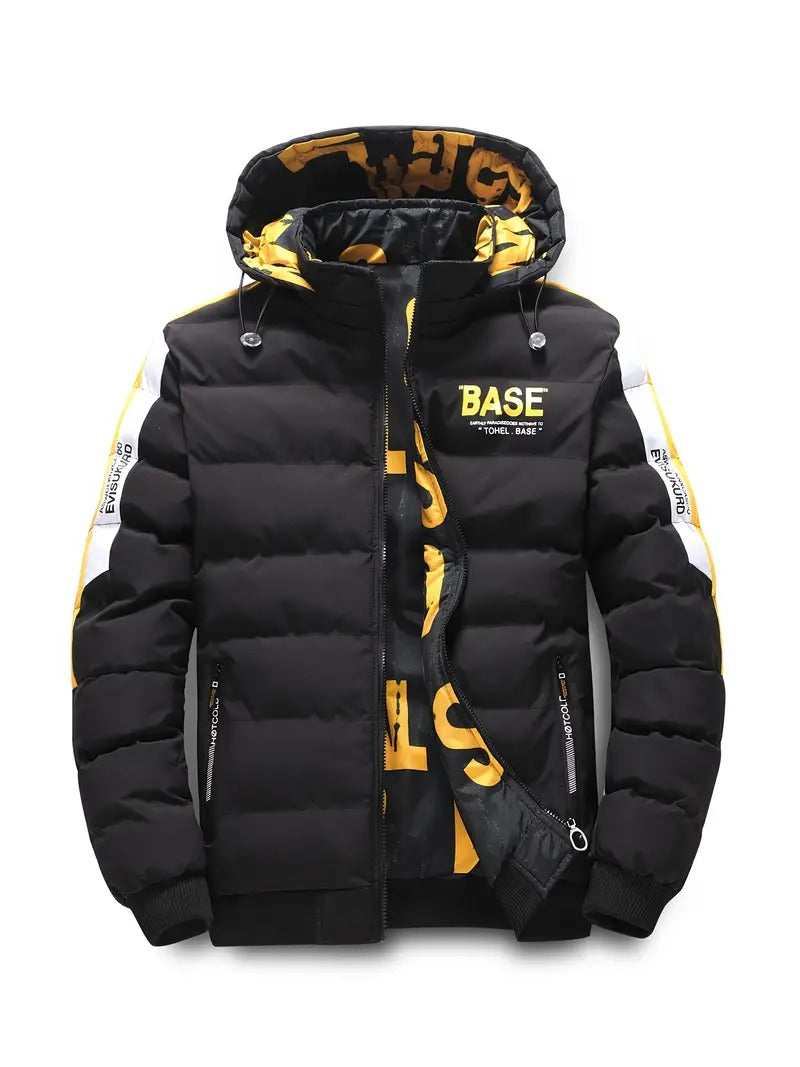 Men's Hooded Puffer Jacket Casual Regular Fit Winter Coat Down Jacket | 2021/TL