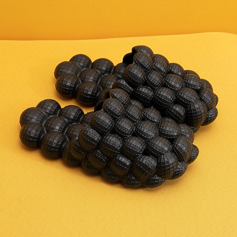 Chaussons à bulles unisexes en EVA de haute qualité, antidérapants, semelle de massage personnalisée en EVA, pantoufles à bulles d'intérieur souples pour la maison | RZ0025