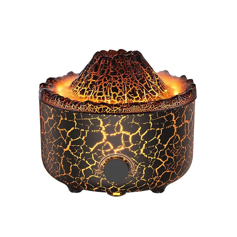 Diffusore di oli essenziali Lava Cracked Volcano Medusa Spray Simulazione Fuoco Fiamma Effetto Umidificatore per la casa Diffusore | V21b pro
