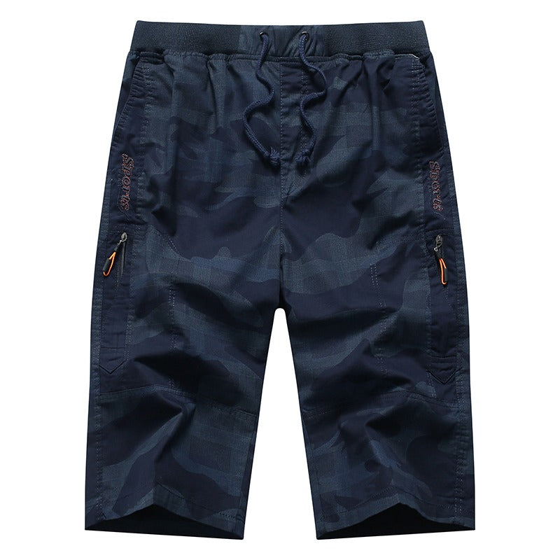 Men's Cargo Work Shorts Summer Multi-pocket Camo Combat Casual Half Pants | SHM3318