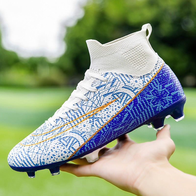 Chaussures de football professionnelles à crampons montantes et respirantes | 23152