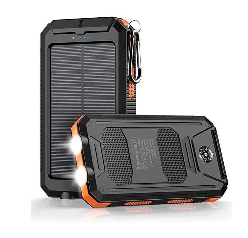 Power Bank solare 20000mAh Caricabatterie portatile Power Bank Caricabatterie esterno | 00010