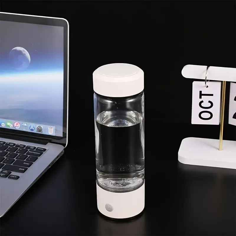 Hydrogen Water Bottle – USB Rechargeable & Portable with Stainless Steel Cap Transforms Regular Water into Hydrogen-Rich Hydration | TQ-08