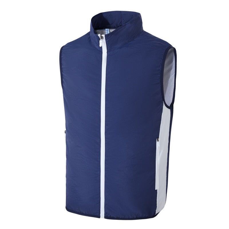 Gilet estivo senza maniche con protezione solare per esterni, gilet rinfrescante con aria condizionata | 5727