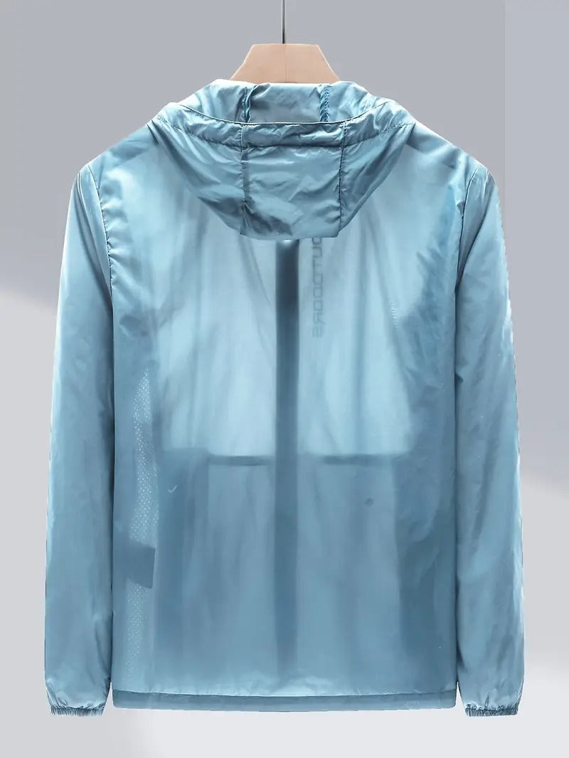 Men's UPF 50+ Sun Hoodie – Lightweight Zip-Up w/ Pockets | Moisture-Wicking & Breathable | 2208