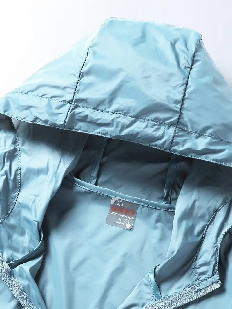 Men's UPF 50+ Sun Hoodie – Lightweight Zip-Up w/ Pockets | Moisture-Wicking & Breathable | 2208
