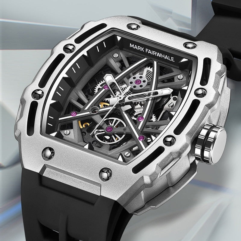 Montre-bracelet mécanique de luxe pour homme, montre automatique étanche en verre saphir | 6650