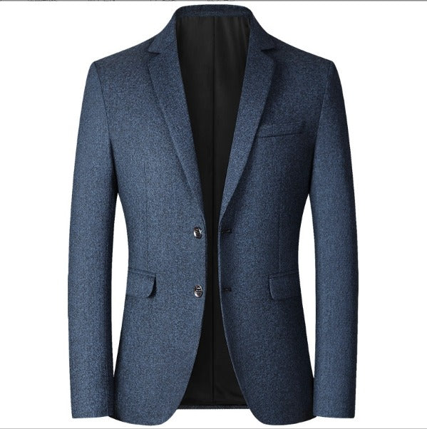 Giacca da uomo monopetto polo scozzese casual attillato blazer da lavoro | X105