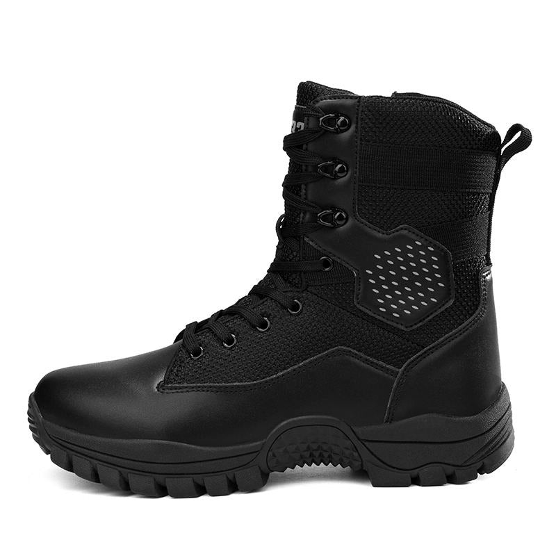 Scarpe tattiche da uomo per esterni, stivali da caccia, da deserto, di sicurezza, da polizia, impermeabili, antiscivolo, da trekking