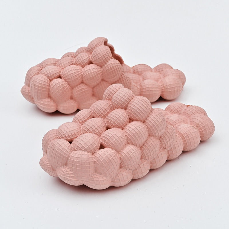 Chaussons à bulles unisexes en EVA de haute qualité, antidérapants, semelle de massage personnalisée en EVA, pantoufles à bulles d'intérieur souples pour la maison | RZ0025