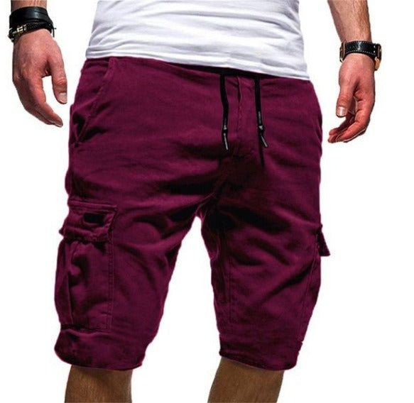 Pantaloni corti sportivi da lavoro con patchwork, casual, estivi, all'aperto | DK-05