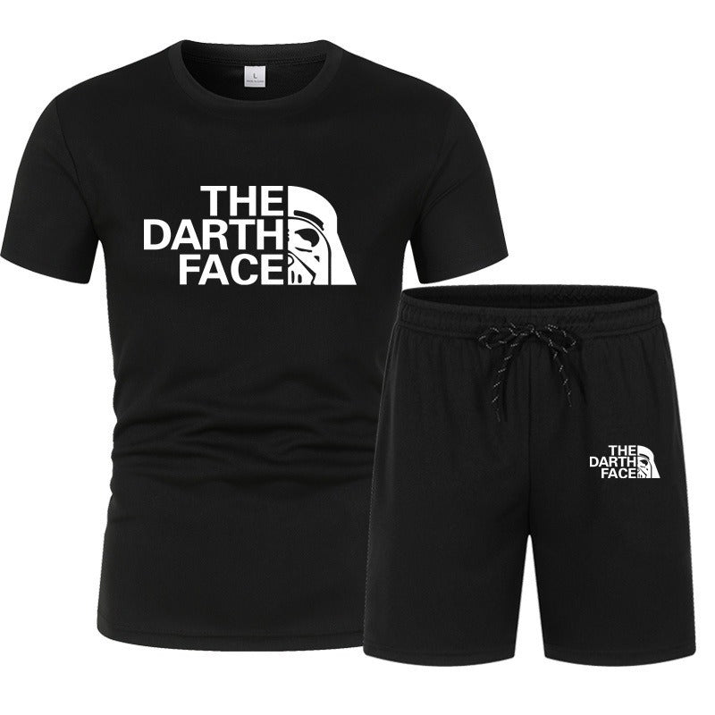 Ensemble de sport deux pièces pour homme, t-shirt à séchage rapide, entraînement de fitness, course à pied | QS-01