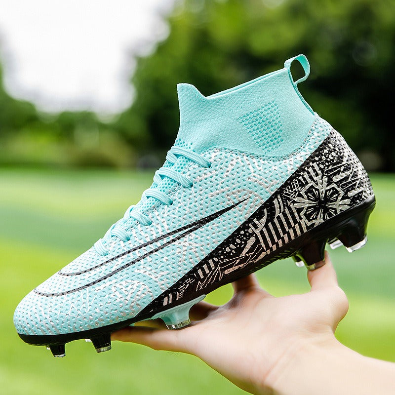 Chaussures de football professionnelles à crampons montantes et respirantes | 23152