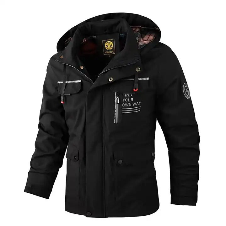 Giacca invernale con cappuccio, casual, calda, con cappuccio, spessa, antivento | 8889