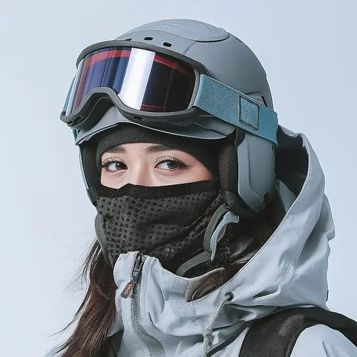 Maschera da sci antivento invernale in pile per ciclismo, sciarpa da esterno | WB022