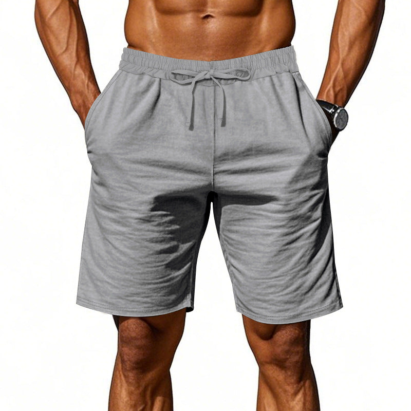 Men's Lightweight Linen-Blend Beach Shorts - Relaxed Fit 5-Inch Casual Shorts | WW-2