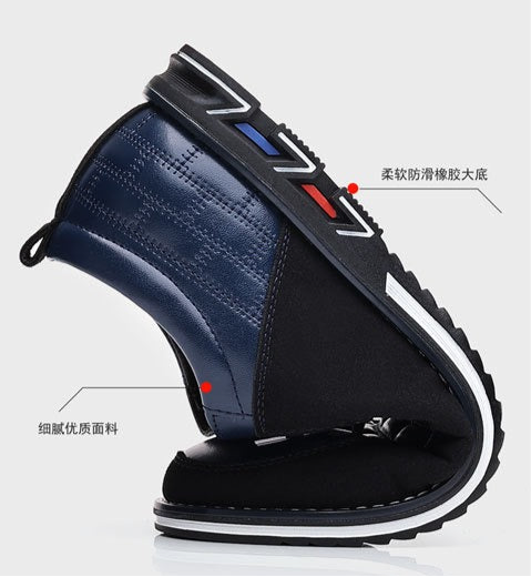 Men's Plaid British Style Derby Shoes Non-Slip Leather Loafers Moccasins Wedding Dress Shoes |