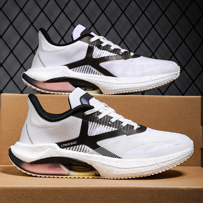 Baskets légères et rembourrées pour hommes, chaussures de course à pied, de sport, élastiques | W2303