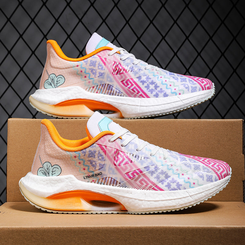Baskets légères et rembourrées pour hommes, chaussures de course à pied, de sport, élastiques | W2303