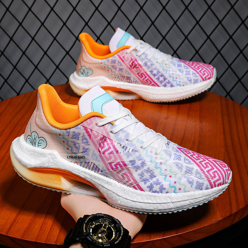 Baskets légères et rembourrées pour hommes, chaussures de course à pied, de sport, élastiques | W2303