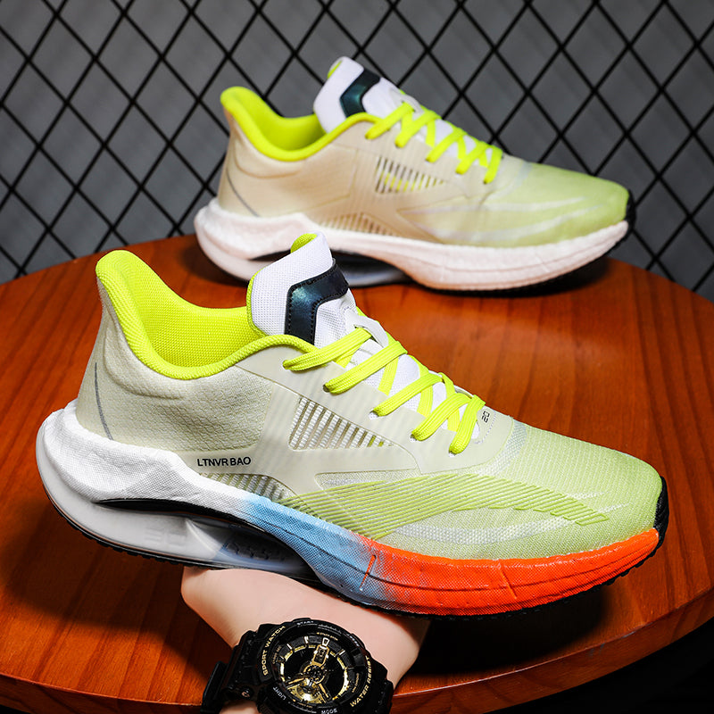 Baskets légères et rembourrées pour hommes, chaussures de course à pied, de sport, élastiques | W2303