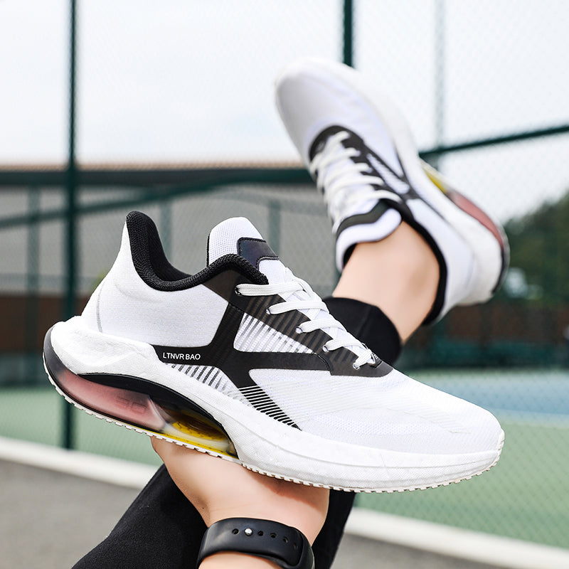 Baskets légères et rembourrées pour hommes, chaussures de course à pied, de sport, élastiques | W2303
