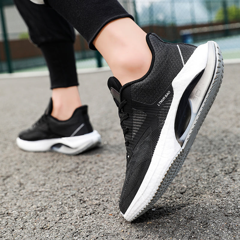 Baskets légères et rembourrées pour hommes, chaussures de course à pied, de sport, élastiques | W2303