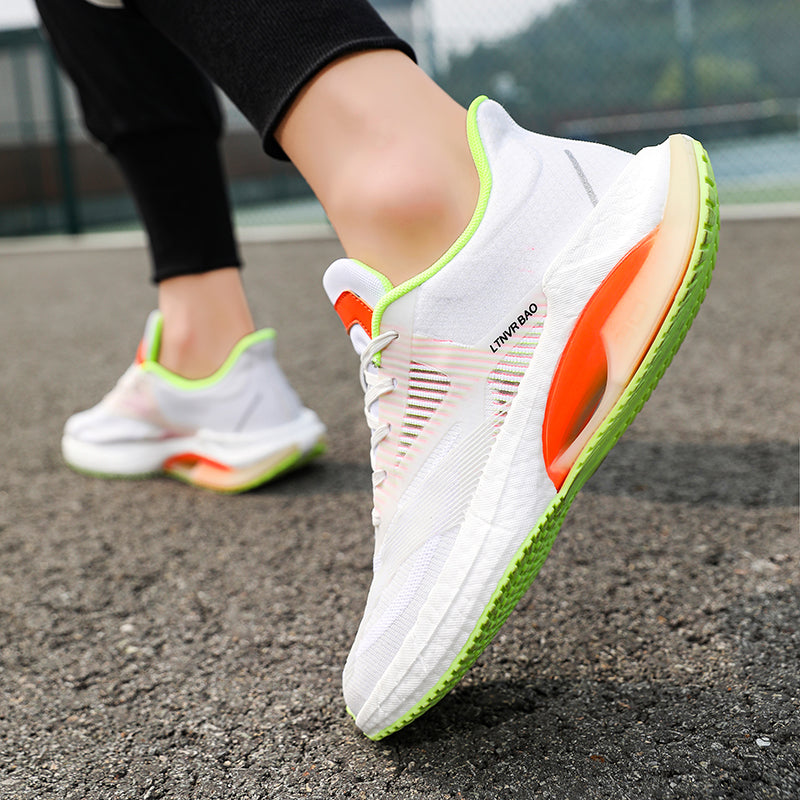 Baskets légères et rembourrées pour hommes, chaussures de course à pied, de sport, élastiques | W2303
