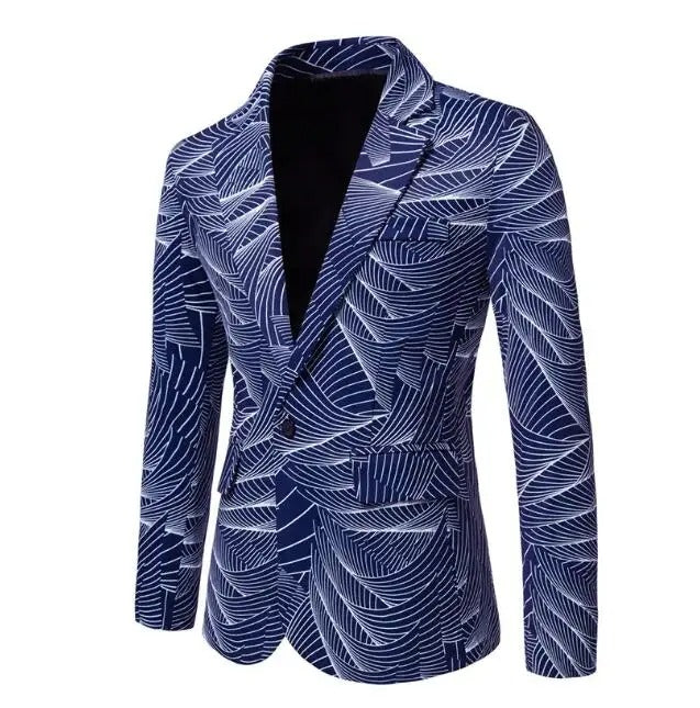 Uomo Casual Classico Elegante Vestibilità Blazer Giacche Abito Un Bottone Leggero Cappotto Giacca | X952
