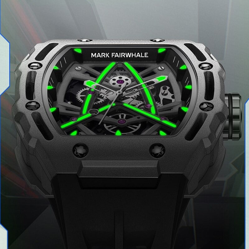 Montre-bracelet mécanique de luxe pour homme, montre automatique étanche en verre saphir | 6650