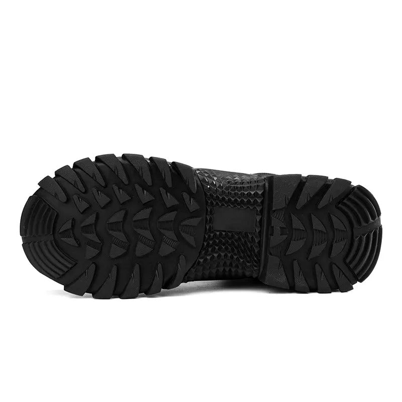 Scarpe tattiche da uomo per esterni, stivali da caccia, da deserto, di sicurezza, da polizia, impermeabili, antiscivolo, da trekking